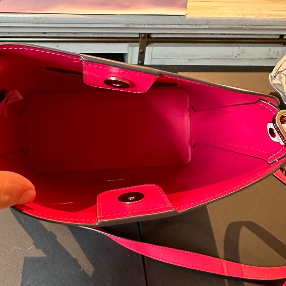 Kate Spade palm pink color block large bucket bag. NWT - Picture 10 of 12